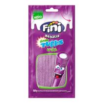 Bala de Gelatina Tubes Ácidos Sabor Uva Fini 80g