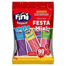 Bala de Gelatina Tubes Festa Mix Sortido 17g c/10 - Fini
