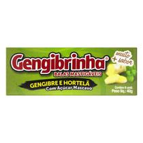 Bala de Gengibre Gengibrinha hortelã, 40g