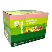 Bala de Gengibre Sabor Maçã Verde 50g - Caixa c/ 12 unidades - Ardrak