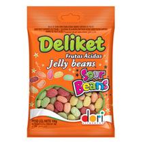 Bala de Goma Confeitada Deliket Jelly Beans Frutas Sortidas Ácidas 700g - Dori