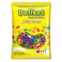 Bala de Goma Deliket Jelly Beans Sortida - 700g Bala de Goma Deliket Jelly Beans Sortida - 700g
