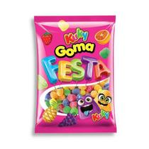 Bala de Goma Festa Kuky Sabor de Frutas Sortidas com 140g