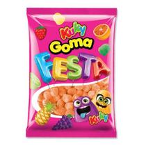 Bala de Goma Festa Sabor Laranja Docinha Kuky Pacotinho 500g