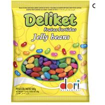 Bala de Goma Jujuba Jelly Beans Deliket Frutas 500g - DORI