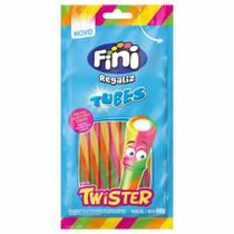 Bala de Goma Tubes Twister 80g Fini Bala de Goma Tubes Twister 80g Fini