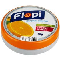 Bala de Laranja Sem Açúcar Flopi 40g
