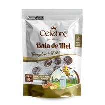 Bala de mel celebre artesanal gengibre pct 80g Bala de mel celebre artesanal gengibre pct 80g