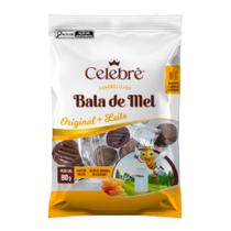 Bala de Mel Celebrê Original e Leite 80g Bala de Mel Celebrê Original e Leite 80g