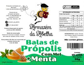 Bala de Própolis com Mel e Menta - 10 unidades