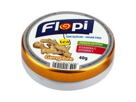 Bala Diet Flopi Sem Açúcar Gengibre Lata 40g