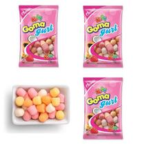 Bala Docinha Goma Gurt Sortida Kit de 3 Unidades com 140g