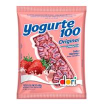 Bala Dori Yogurte 100 Morango 600g