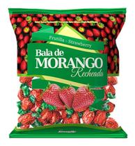 Bala Dura De Morango Recheado Simonetto 500g Bala Dura De Morango Recheado Simonetto 500g