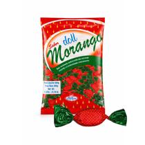 Bala Dura Recheada De Morango - Doll Confirma 600g