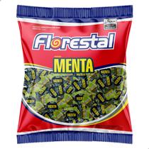 Bala Dura sabor Menta Refrescante Florestal Pacote 500g com 91 unidades
