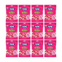 Bala Fini Box 12 Unidades Beijos De Morango Festa Infantil