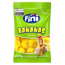 Bala Fini Gelatina Bananas Pack 12 Unidades 15G Total 180G