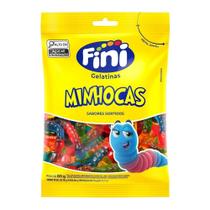 Bala Fini Gelatina Minhoca 80g - Embalagem com 12 Unidades