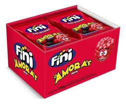 Bala Fini Gelatina Mini Amoras 12 Unidades 15g 12x15g