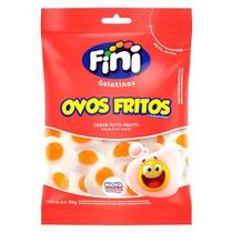 Bala Fini Gelatina Ovos Fritos 80g - Embalagem com 12 Unidades