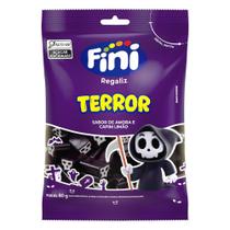 Bala Fini Regaliz Terror Sabor Amora e Capim Limão 80g