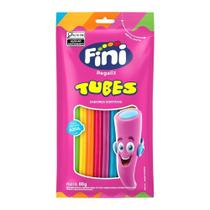 Bala Fini Regaliz Tubes Arco Iris 80g - Embalagem com 12 Unidades Bala Fini Regaliz Tubes Arco Iris 80g - Embalagem com 12 Unidades