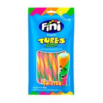 Bala Fini Tubes Ácido Twister Frutas Silvestres e Nata 80g