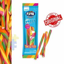 Bala Fini Twister Tubes Azedinhos Sabor Frutas Silvestres e Nata Regaliz Tubos Ácidos Goma Cítrico 8