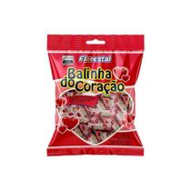 Bala florestal coracao recheada morango 500g