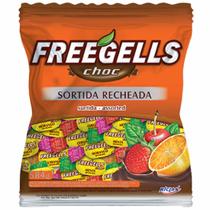 Bala Freegells Choc Sortida Recheada Chocolate 584g Riclan