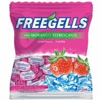 Bala Freegells Morango Refrescante 584g Riclan