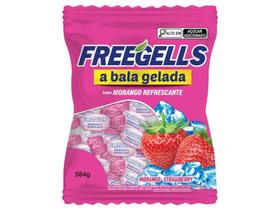 Bala Freegells Morango Refrescante 584g