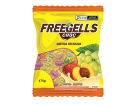 Bala Freegells Sortida Recheio Chocolate Branco 475g