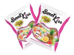 Bala Freegells Sweet Kiss Sortida tipo Paulistinha 500g - 2 Pacotes
