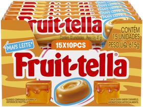 Bala Fruit-tella Caramelo e Leite 41g Display com 15 Sticks