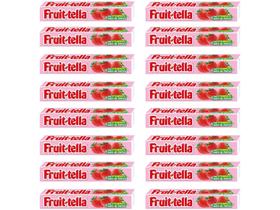 Bala Fruittella Morango com Vitamina C e Suco de - Frutas 640g Stick 16 Unidades