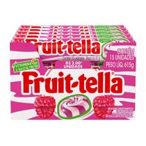 Bala Fruittella Swirl Framboesa Vitamina C 41g Embalagem com 15 Unidades