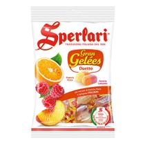 Bala Gel Gelatinosas Sabor Laranja/Pêssego/Framboesa Sperlari 175g
