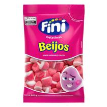 Bala Gelatina Beijo de Morango 500g - Fini Bala Gelatina Beijo de Morango 500g - Fini