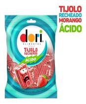 Bala Gelatina Minhoca Ou Tijolo Recheado Dori - Ácida 60g Bala Gelatina Minhoca Ou Tijolo Recheado Dori - Ácida 60g