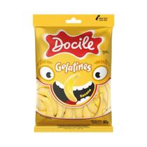 Bala Gelatines Banana 12 Pacotes de 80gr Cada - Docile Bala Gelatines Banana 12 Pacotes de 80gr Cada - Docile