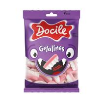 Bala Gelatines Dente de Vampiro 12 Pacotes de 80gr Cada - Docile