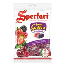Bala Gelatinosa Frutas Sabor Cereja Amora Morango Framboesa Sperlari 175g Bala Gelatinosa Frutas Sabor Cereja Amora Morango Framboesa Sperlari 175g