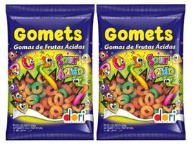 Bala Goma Gomets Anel Frutas Ácidas Dori 600g - 2 Pacotes Bala Goma Gomets Anel Frutas Ácidas Dori 600g - 2 Pacotes