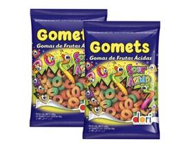Bala Goma Gomets Minhocas Ácida 600g - 2 Pacotes