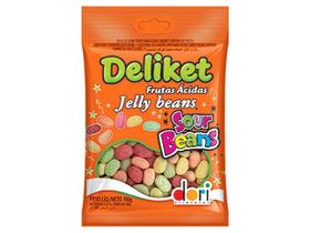 Bala Goma Jujuba Frutas Ácidas Deliket Jelly Beans 700g - DORI