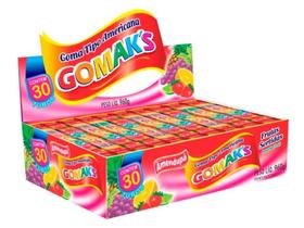 Bala Goma Tubo Frutas Gomaks Caixa C/30unid. - 960g