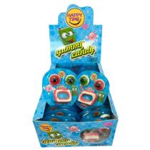 Bala Gummy Candy Happy Time Morango E Framboesa Display 30un Bala Gummy Candy Happy Time Morango E Framboesa Display 30un