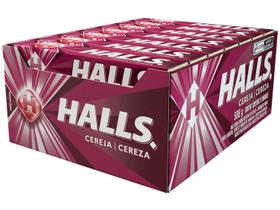 Bala Halls Cereja 28g Display 21 Unidades